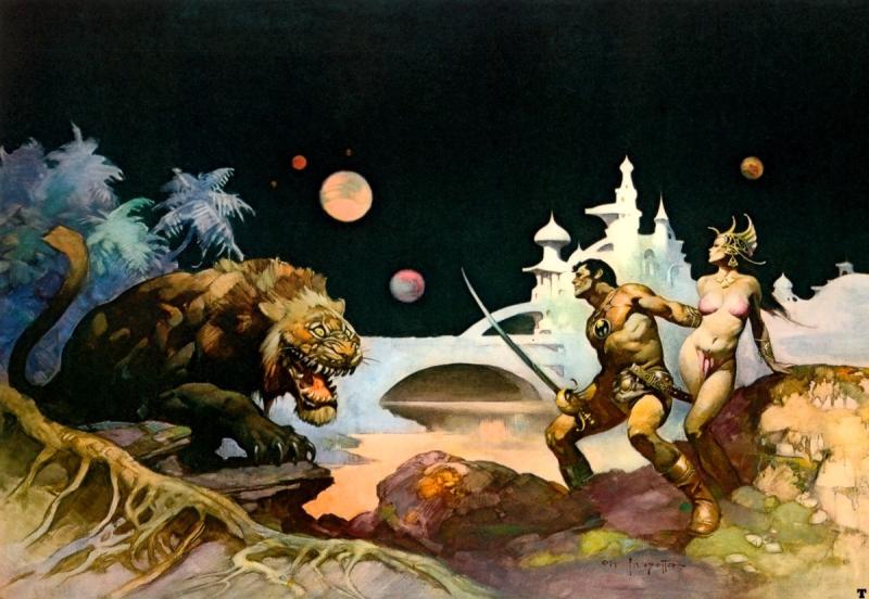 Thuvia Maid Of Mars By Frank Frazetta