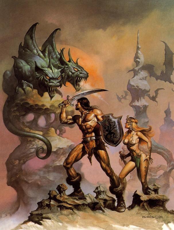 Two Headed Beast 1 By Boris Vallejo