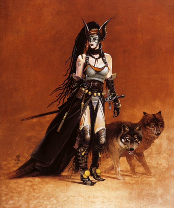 Valkyrie Wolves By Chris Achilleos