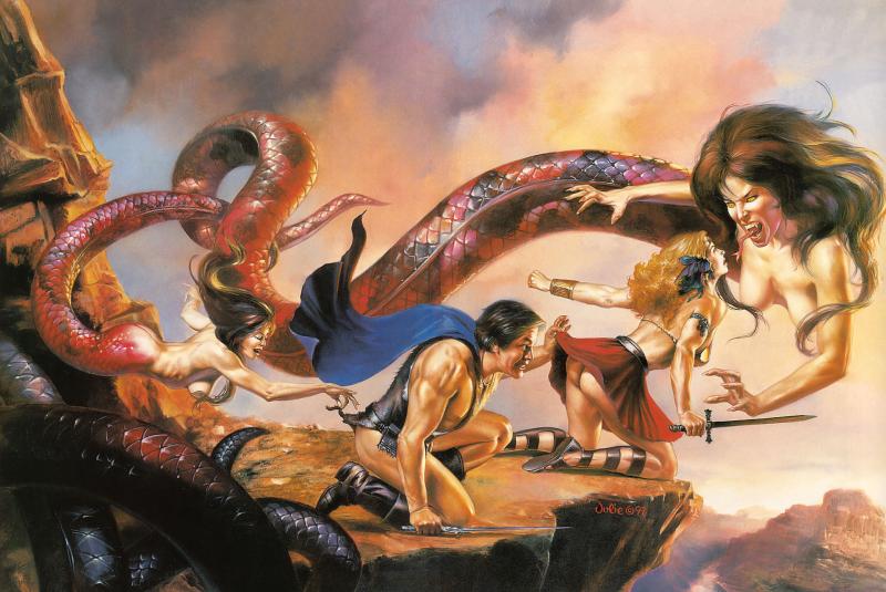 Valley Of The Snake Ladies By Julie Bell