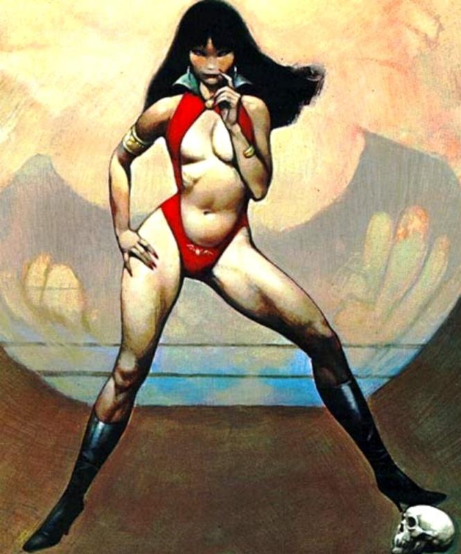 Vampirella By Frank Frazetta