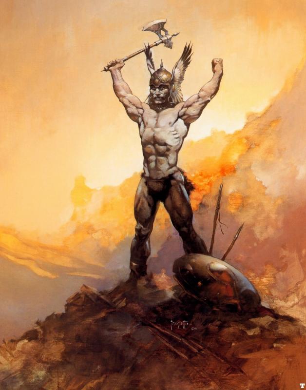 Victorious By Frank Frazetta