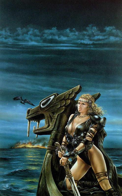Vikingship By Luis Royo