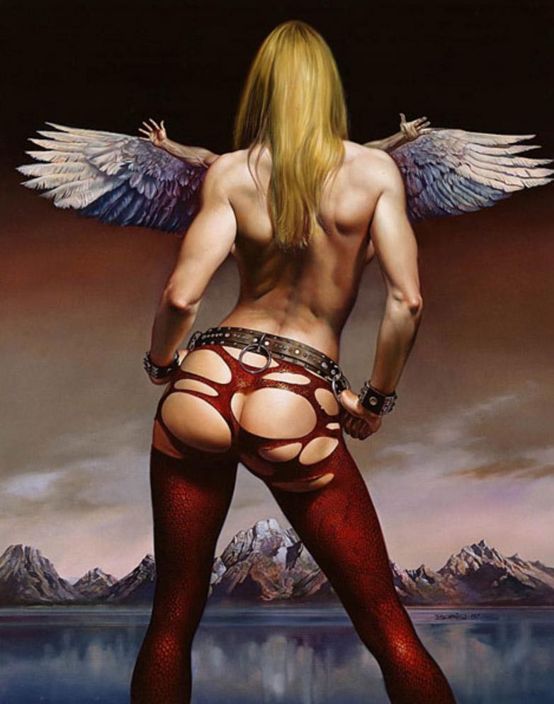 Waiting For The Angel By Boris Vallejo