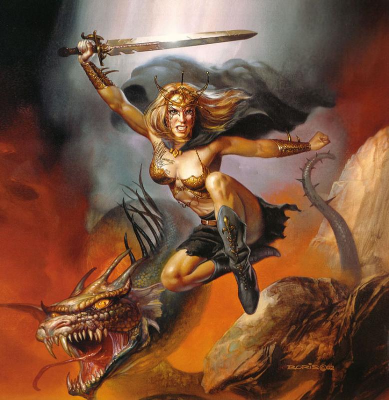 Warrior Queen By Boris Vallejo