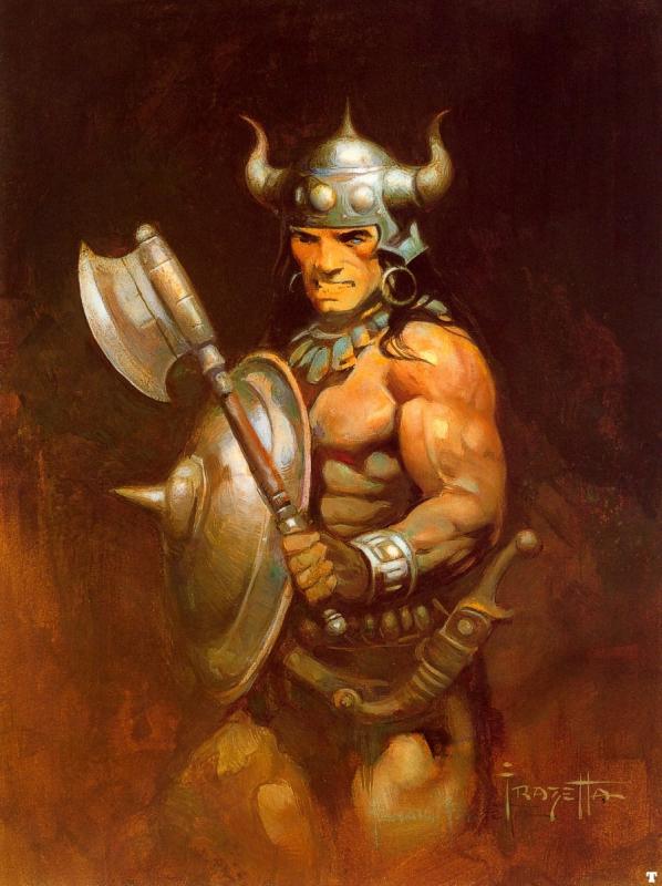 Warrior By Frank Frazetta