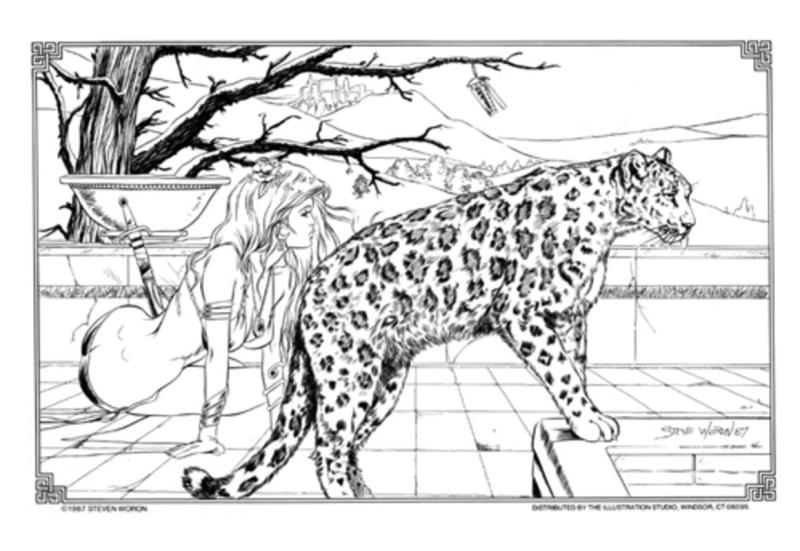 Warrior With Snow Leopard By Steve Woron