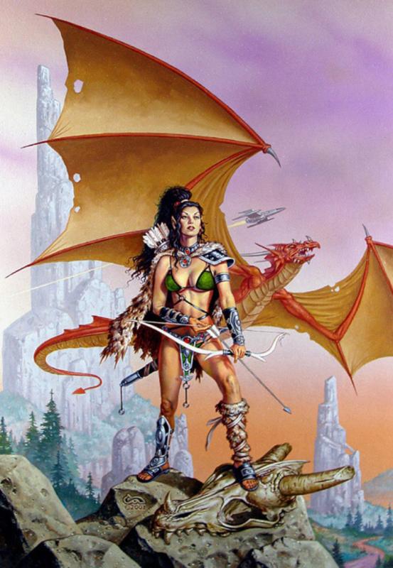 Will Be Dragons By Clyde Caldwell