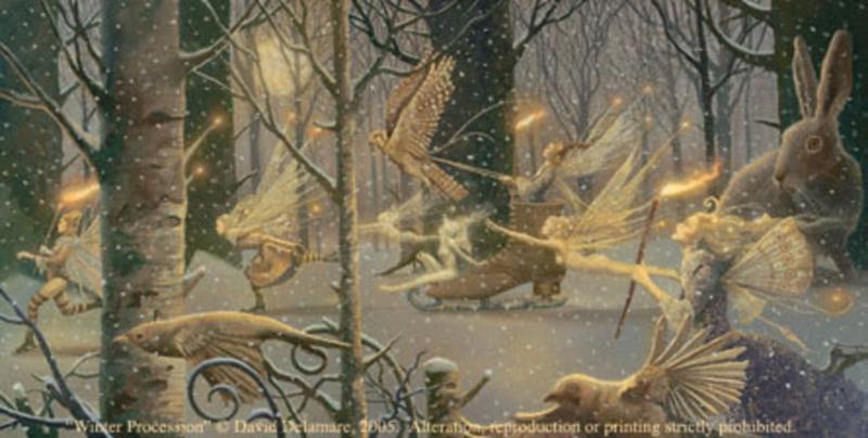 Winter Procession By David Delamare