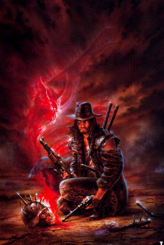 Wolf In Shadow By Luis Royo