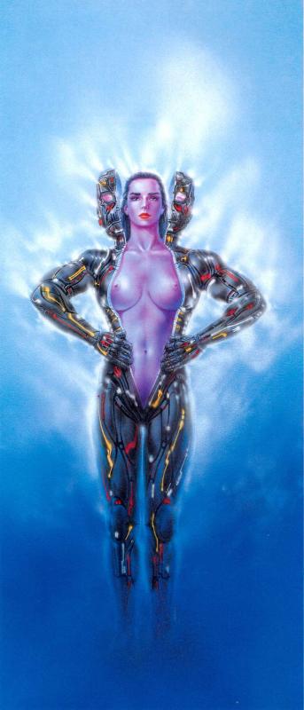 Women Behind Curtain 3 By Luis Royo