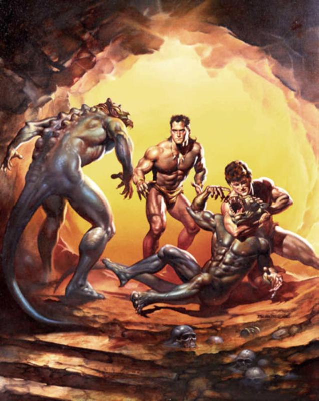 Wrestling By Boris Vallejo