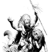 bw Tarzan and the Earths Core