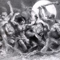 bw Tarzan at the Dumdum