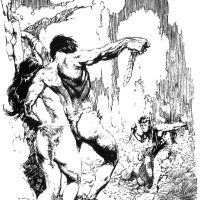 bw Tarzan Confronts an Enemy