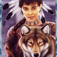 Howard Robinson-Howard Robinson - Indian Maiden and Wolf