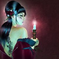 Marie Violetmoon Richy-107028695 Large Candle  S Flame By Violetmoon Artd3j81qp