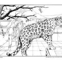 Warrior with Snow Leopard